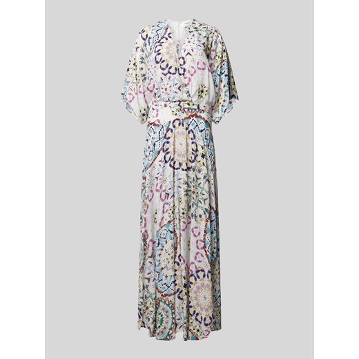 Długa sukienka z wiskozy z efektem batiku model ‘LICIA’ ze sklepu Peek&Cloppenburg  w kategorii Sukienki - zdjęcie 171297146