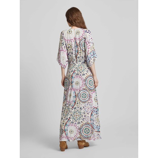 Długa sukienka z wiskozy z efektem batiku model ‘LICIA’ Bash 36 Peek&Cloppenburg 