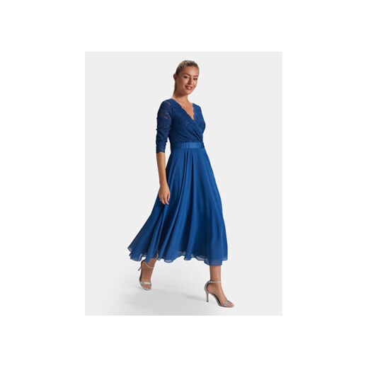 Swing Sukienka koktajlowa 5AE01600 Niebieski Regular Fit ze sklepu MODIVO w kategorii Sukienki - zdjęcie 171297425
