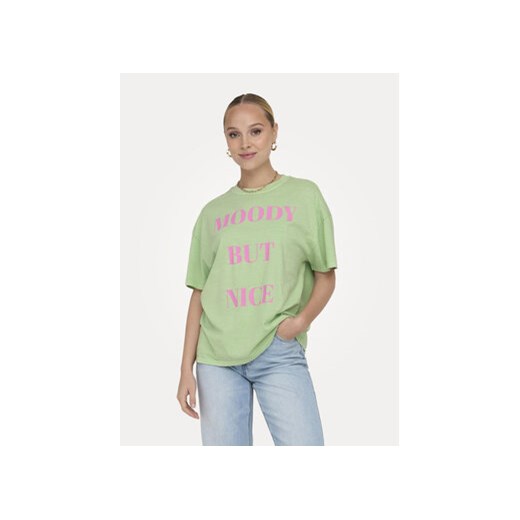 ONLY T-Shirt Rilly 15316994 Zielony Regular Fit ze sklepu MODIVO w kategorii Bluzki damskie - zdjęcie 171297448