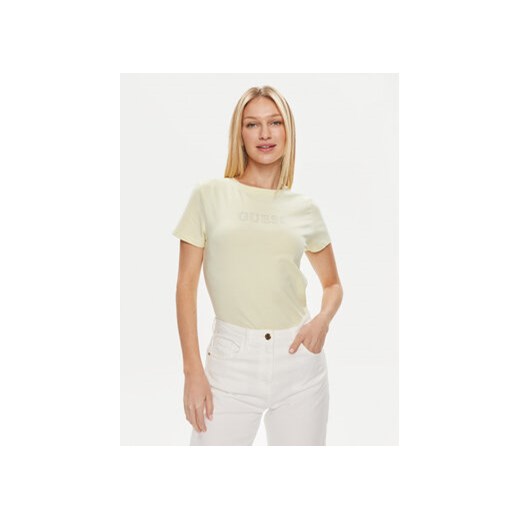 Guess T-Shirt Skylar V4GI09 J1314 Zielony Slim Fit ze sklepu MODIVO w kategorii Bluzki damskie - zdjęcie 171297469