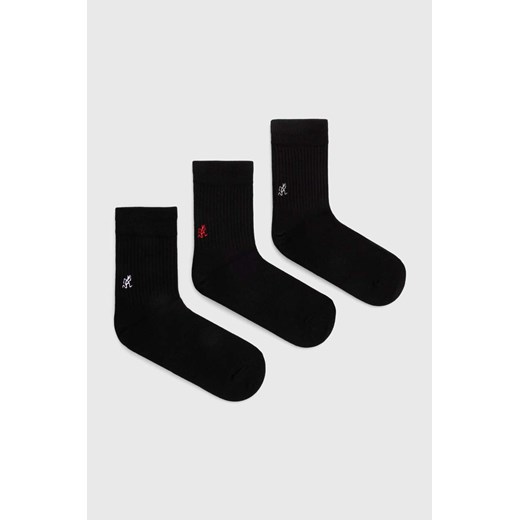 Gramicci skarpetki 3-pack Basic Crew Socks męskie kolor czarny SX.M04-White ze sklepu PRM w kategorii Skarpetki męskie - zdjęcie 171298306