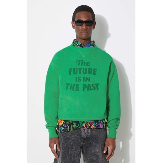 Human Made bluza bawełniana Tsuriami Sweatshirt męska kolor zielony z nadrukiem HM27CS026 ze sklepu PRM w kategorii Bluzy męskie - zdjęcie 171298518