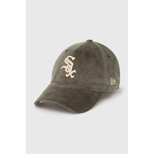 New Era czapka z daszkiem 9Forty Chicago White Sox kolor zielony z aplikacją 60435067 ze sklepu PRM w kategorii Czapki z daszkiem damskie - zdjęcie 171298567