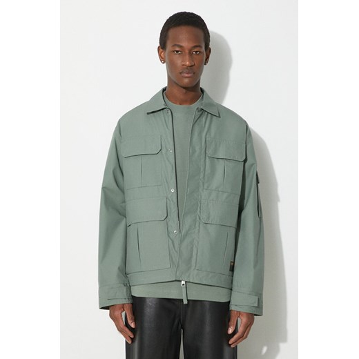 Carhartt WIP kurtka Holt Jacket męska kolor zielony przejściowa I032979.1YFXX ze sklepu PRM w kategorii Kurtki męskie - zdjęcie 171298659