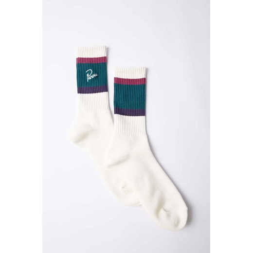 by Parra skarpetki The Usual Crew Socks kolor biały 51260 ze sklepu PRM w kategorii Skarpetki damskie - zdjęcie 171298687