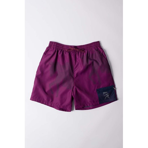 by Parra szorty Short Horse Shorts kolor niebieski wzorzyste 51236 ze sklepu PRM w kategorii Szorty - zdjęcie 171299015