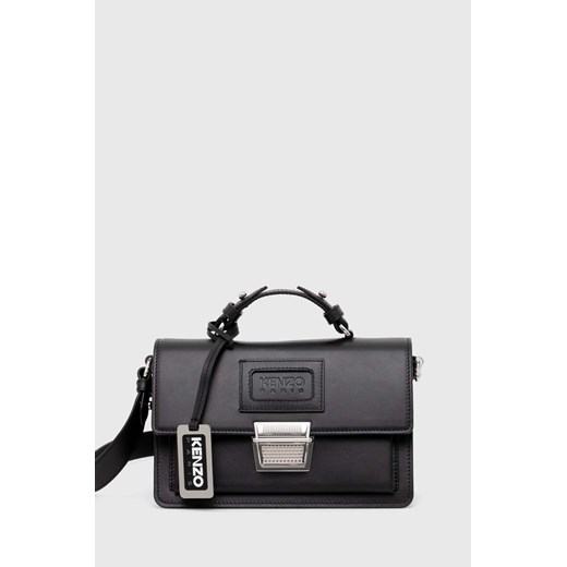 Kenzo torebka skórzana Small Crossbody Bag kolor czarny FD62SA126L02.99 ze sklepu PRM w kategorii Listonoszki - zdjęcie 171299048
