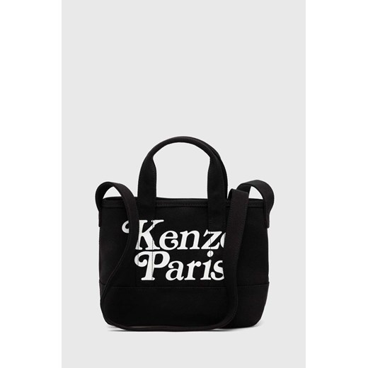 Kenzo torebka bawełniana Small Tote Bag kolor czarny FE58SA910F35.99 ze sklepu PRM w kategorii Torby materiałowe - zdjęcie 171299056