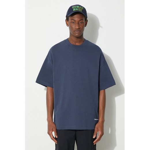 Carhartt WIP t-shirt bawełniany S/S Link Script męski kolor niebieski gładki I031373.981XX ze sklepu PRM w kategorii T-shirty męskie - zdjęcie 171299168