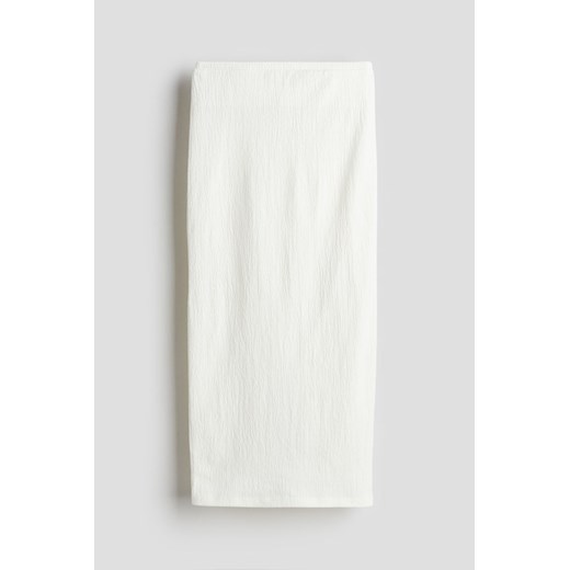 H & M - Dżersejowa spódnica maxi - Biały H & M 170 (14Y+) H&M