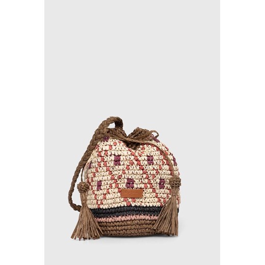 Pepe Jeans torebka XIMENA BAG kolor brązowy PL031431 ze sklepu ANSWEAR.com w kategorii Torebki worki - zdjęcie 171301857