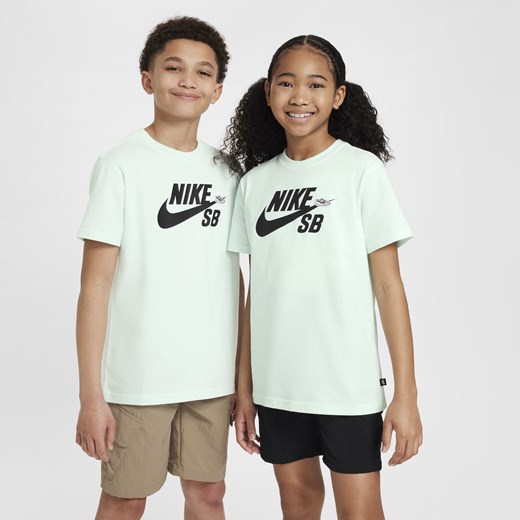 T-shirt dla dużych dzieci Nike SB - Zieleń Nike S Nike poland