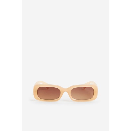 H & M - Prostokątne okulary przeciwsłoneczne - Beżowy ze sklepu H&M w kategorii Okulary przeciwsłoneczne damskie - zdjęcie 171302739