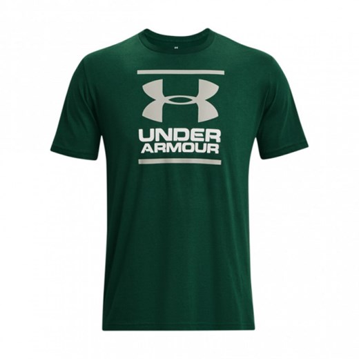 Męski t-shirt z nadrukiem Under Armour GL Foundation SS T - zielony ze sklepu Sportstylestory.com w kategorii T-shirty męskie - zdjęcie 171307499