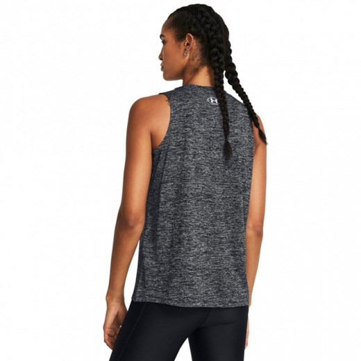 Damski top treningowy Under Armour Tech Tank Twist - szary ze sklepu Sportstylestory.com w kategorii Bluzki damskie - zdjęcie 171308996