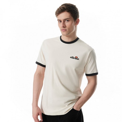 Męski t-shirt z nadrukiem Ellesse Meduno T-Shirt - beżowy ze sklepu Sportstylestory.com w kategorii T-shirty męskie - zdjęcie 171309126