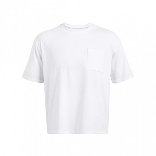 Męska koszulka treningowa Under Armour UA Meridian Pocket SS - biała ze sklepu Sportstylestory.com w kategorii T-shirty męskie - zdjęcie 171309616