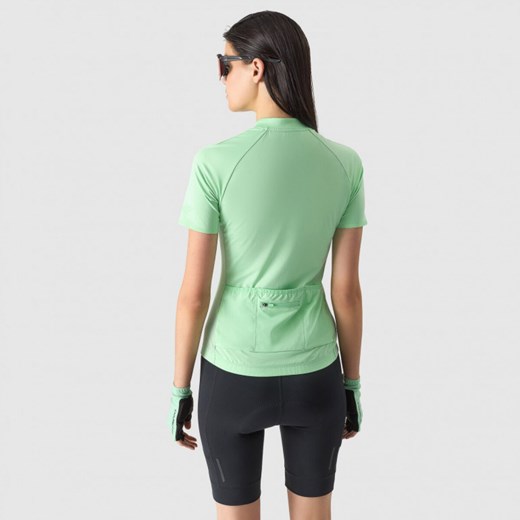Bluzka damska 4F sportowa zielona z okrągłym dekoltem 