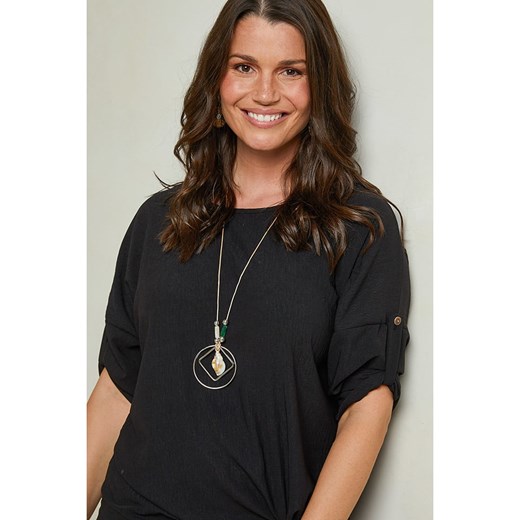 Curvy Lady Bluzka w kolorze czarnym Curvy Lady 48/50 promocyjna cena Limango Polska