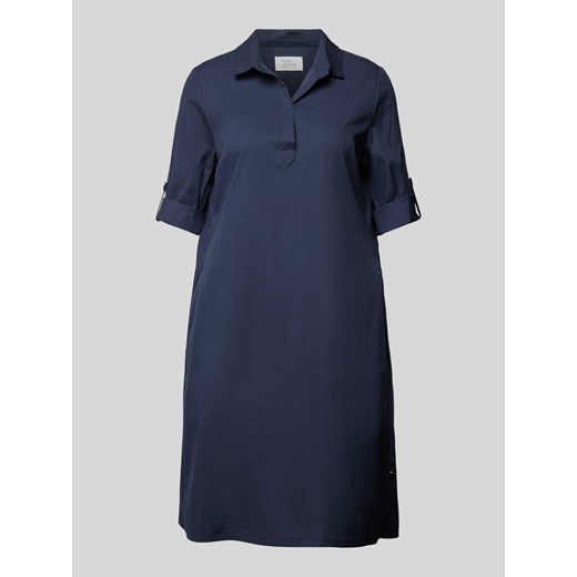 Sukienka koszulowa o długości do kolan w jednolitym kolorze ze sklepu Peek&Cloppenburg  w kategorii Sukienki - zdjęcie 171313227