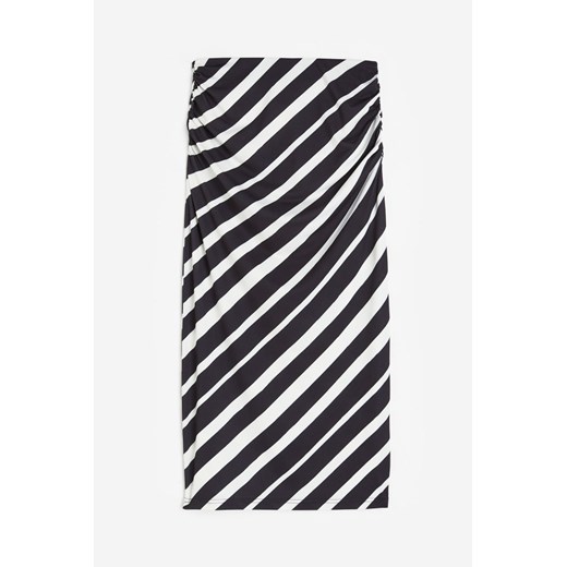 H & M - Drapowana spódnica ołówkowa - Czarny ze sklepu H&M w kategorii Spódnice - zdjęcie 171313358