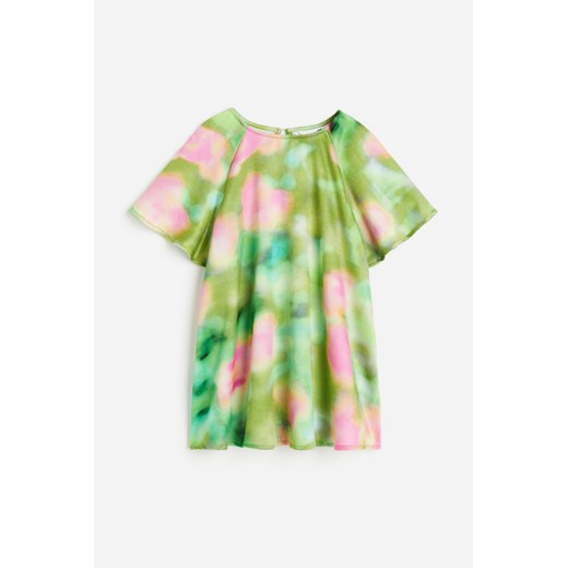 H & M - Trapezowa sukienka - Zielony ze sklepu H&M w kategorii Sukienki dziewczęce - zdjęcie 171313378