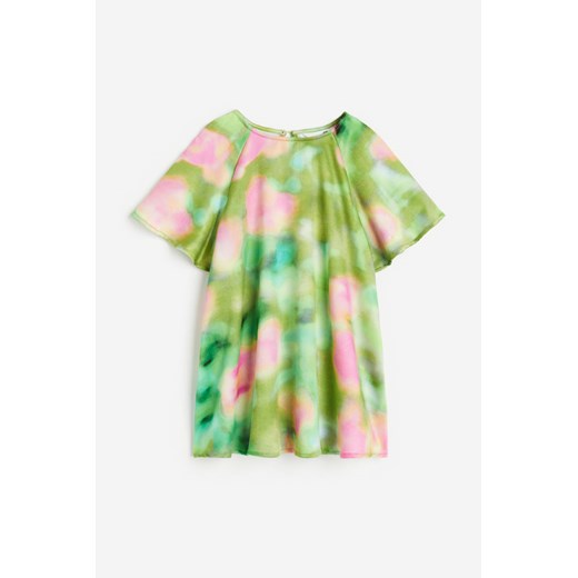 H & M - Trapezowa sukienka - Zielony H & M 128 (7-8Y) H&M