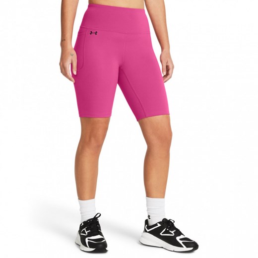 Damskie kolarki treningowe Under Armour Motion Bike Short - różowe ze sklepu Sportstylestory.com w kategorii Szorty - zdjęcie 171316399