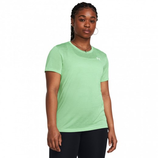 Damska koszulka treningowa Under Armour Tech SSC- Twist - zielona ze sklepu Sportstylestory.com w kategorii Bluzki damskie - zdjęcie 171316497