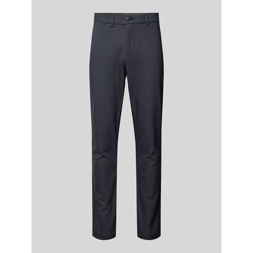 Spodnie o kroju slim fit w jednolitym kolorze model ‘Philip’ ze sklepu Peek&Cloppenburg  w kategorii Spodnie męskie - zdjęcie 171317016