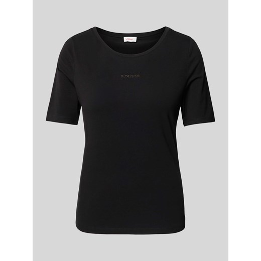 T-shirt z nadrukiem z logo ze sklepu Peek&Cloppenburg  w kategorii Bluzki damskie - zdjęcie 171317018