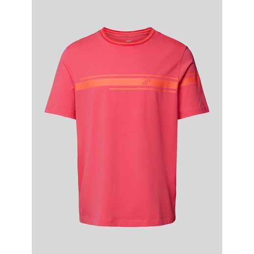 T-shirt z obszyciem w kontrastowym kolorze ze sklepu Peek&Cloppenburg  w kategorii T-shirty męskie - zdjęcie 171317096
