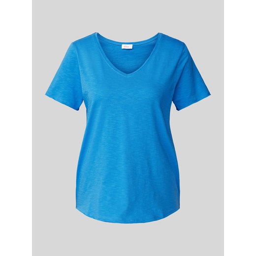 T-shirt z dekoltem w serek ze sklepu Peek&Cloppenburg  w kategorii Bluzki damskie - zdjęcie 171317118