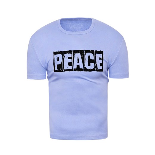 koszulka 121a - błękitna ze sklepu Risardi w kategorii T-shirty męskie - zdjęcie 171317279