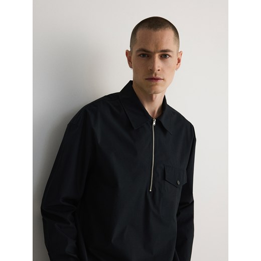 Reserved - Koszula boxy - czarny ze sklepu Reserved w kategorii Koszule męskie - zdjęcie 171318247