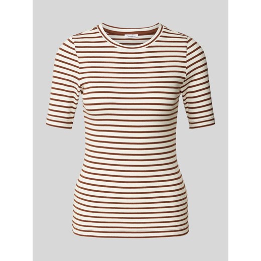 T-shirt z imitacji dzianiny ze sklepu Peek&Cloppenburg  w kategorii Bluzki damskie - zdjęcie 171319467