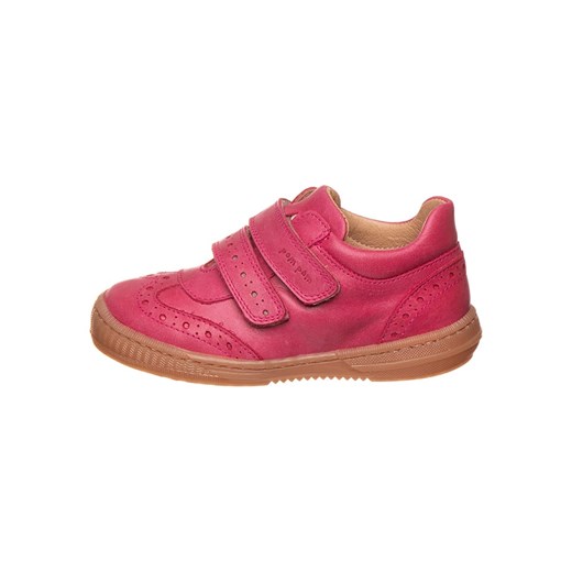 POM POM Skórzane sneakersy w kolorze różowym ze sklepu Limango Polska w kategorii Półbuty dziecięce - zdjęcie 171320086