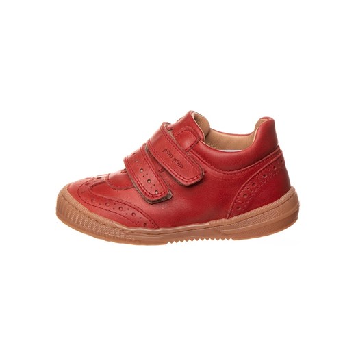 POM POM Skórzane sneakersy w kolorze czerwonym ze sklepu Limango Polska w kategorii Półbuty dziecięce - zdjęcie 171320106