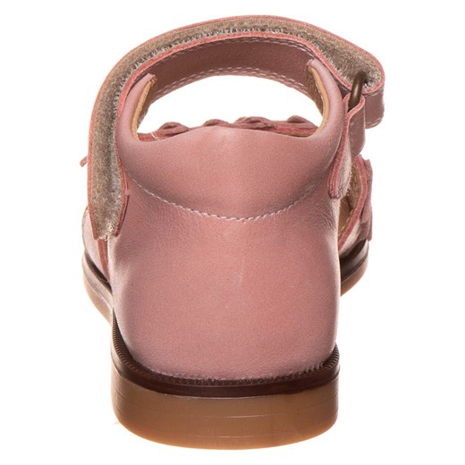 POM POM Skórzane sandały w kolorze jasnoróżowym Pom Pom 28 okazyjna cena Limango Polska