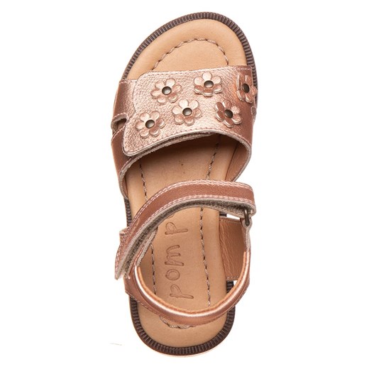 POM POM Skórzane sandały w kolorze jasnoróżowym Pom Pom 35 okazja Limango Polska