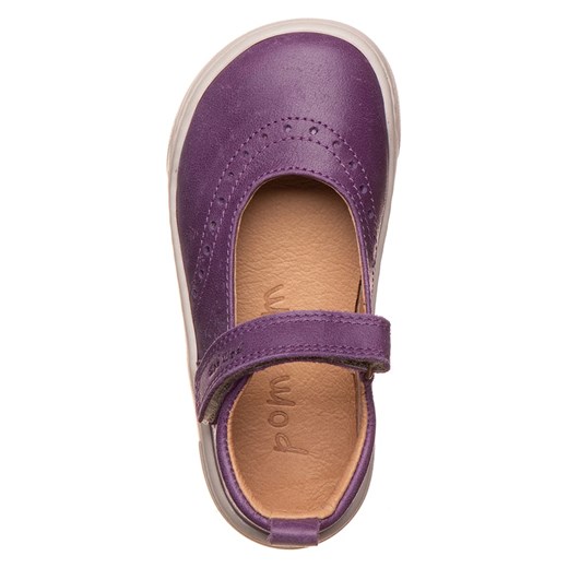 POM POM Skórzane buty w kolorze fioletowym do chodzenia na boso Pom Pom 29 promocja Limango Polska