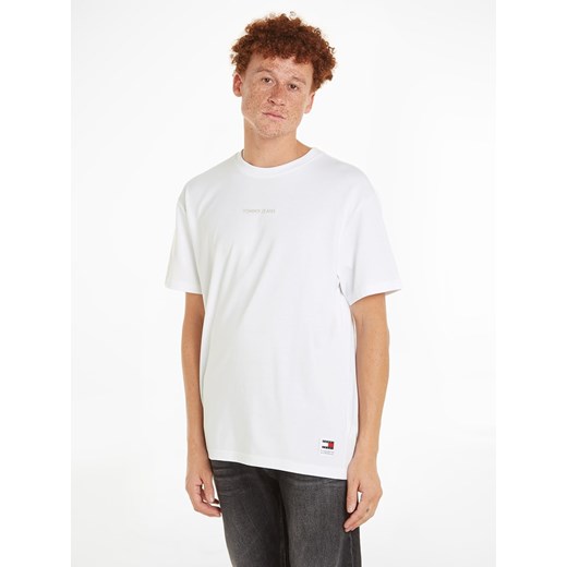 TOMMY JEANS Koszulka w kolorze białym ze sklepu Limango Polska w kategorii T-shirty męskie - zdjęcie 171320559