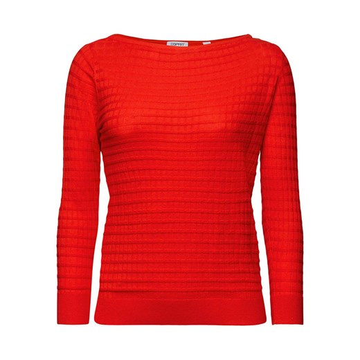 ESPRIT Sweter w kolorze czerwonym Esprit S wyprzedaż Limango Polska