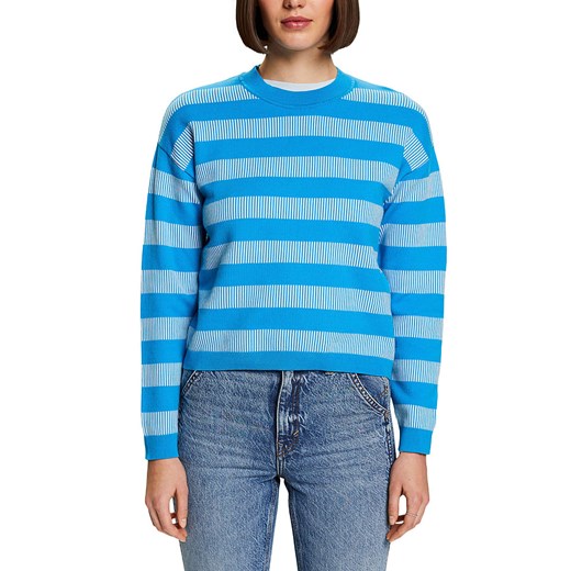 ESPRIT Sweter w kolorze niebiesko-białym ze sklepu Limango Polska w kategorii Swetry damskie - zdjęcie 171320766
