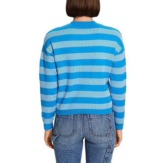 ESPRIT Sweter w kolorze niebiesko-białym Esprit XS Limango Polska wyprzedaż