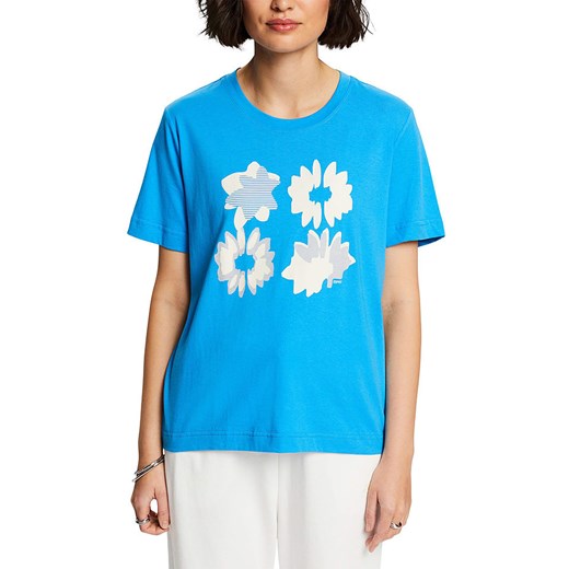 ESPRIT Koszulka w kolorze niebieskim ze sklepu Limango Polska w kategorii Bluzki damskie - zdjęcie 171320786