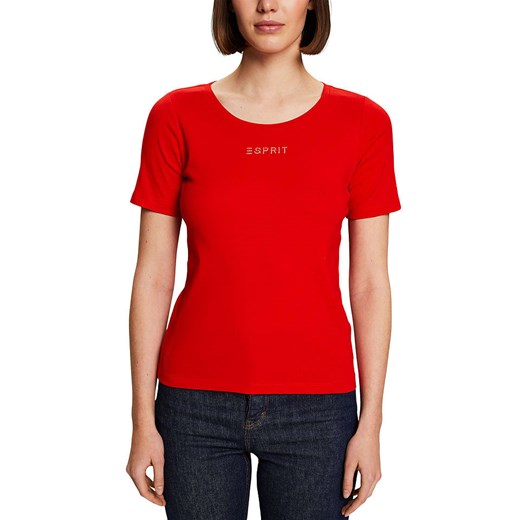 ESPRIT Koszulka w kolorze czerwonym ze sklepu Limango Polska w kategorii Bluzki damskie - zdjęcie 171320818