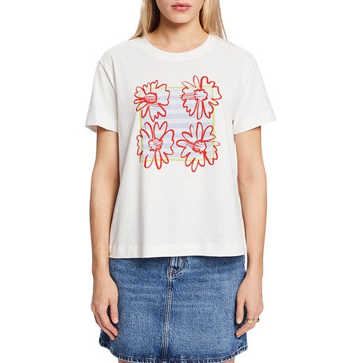 ESPRIT Koszulka w kolorze białym ze sklepu Limango Polska w kategorii Bluzki damskie - zdjęcie 171320829