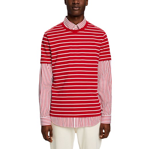 ESPRIT Koszulka w kolorze czerwono-białym ze sklepu Limango Polska w kategorii T-shirty męskie - zdjęcie 171320845